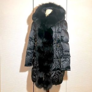 NWT GORSKI Apres-Ski Fox fur trim jacket, Sz M